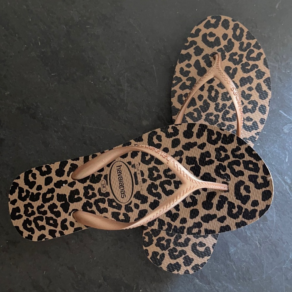 Havaianas Animal Print Wedges